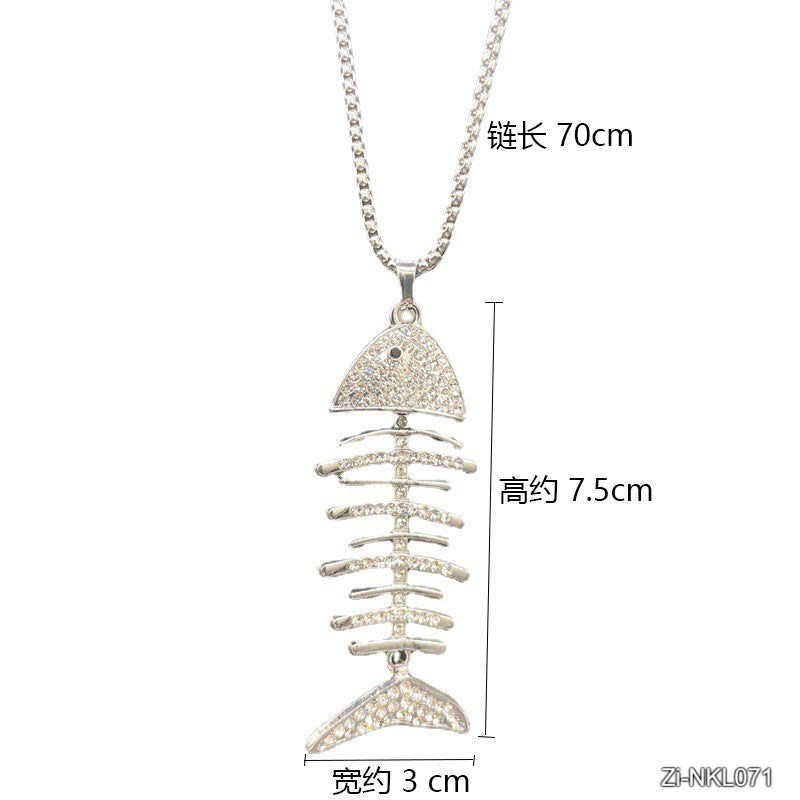 Fish Bone Necklace women's - Zi Collection Hub