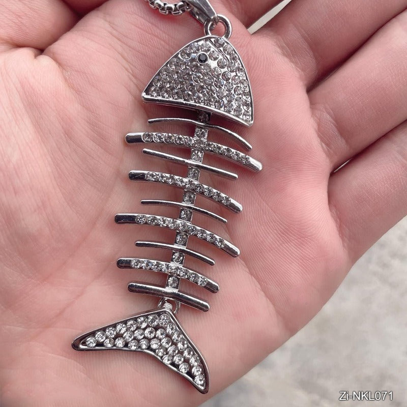 Fish Bone Necklace women's - Zi Collection Hub