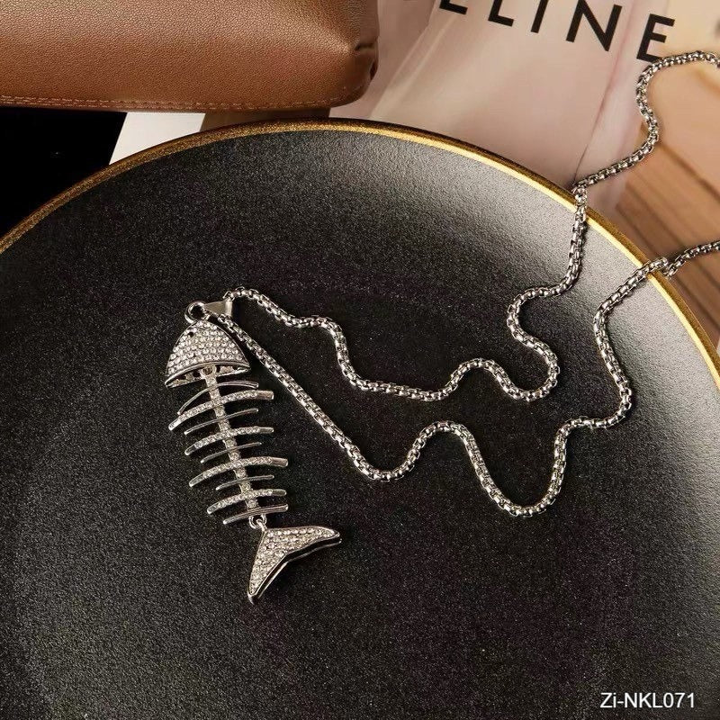 Fish Bone Necklace women's - Zi Collection Hub