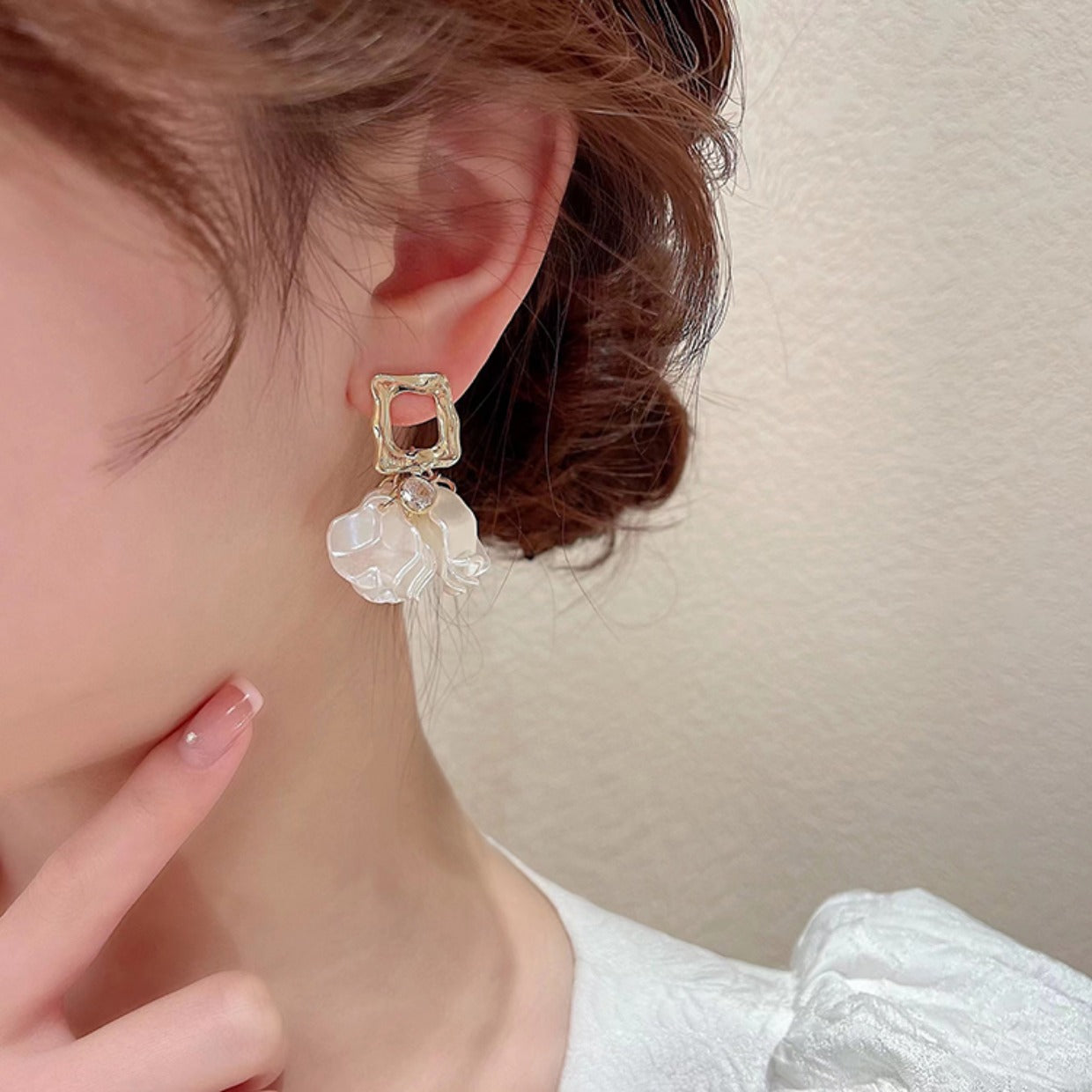 New Irregular Petal Earrings