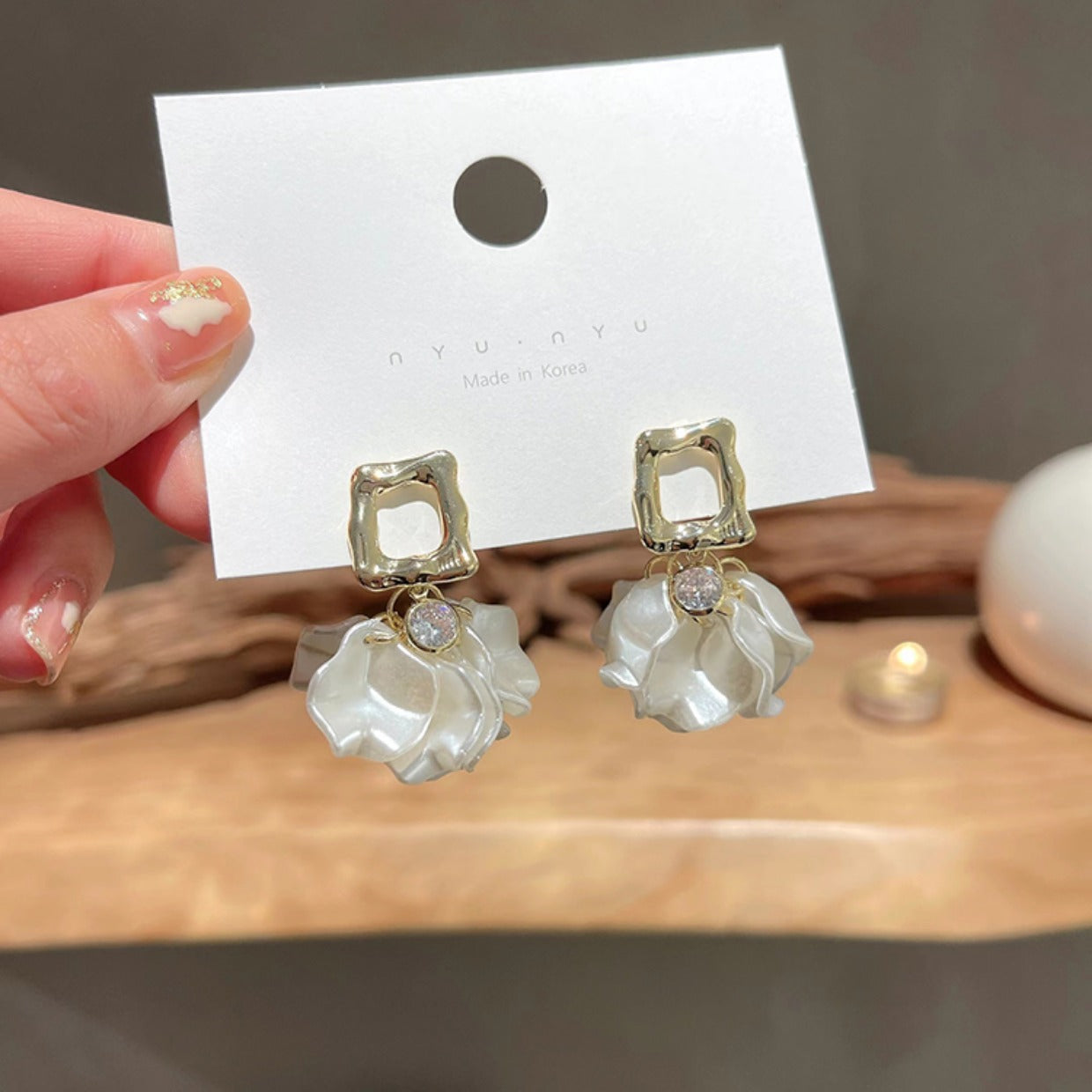 New Irregular Petal Earrings