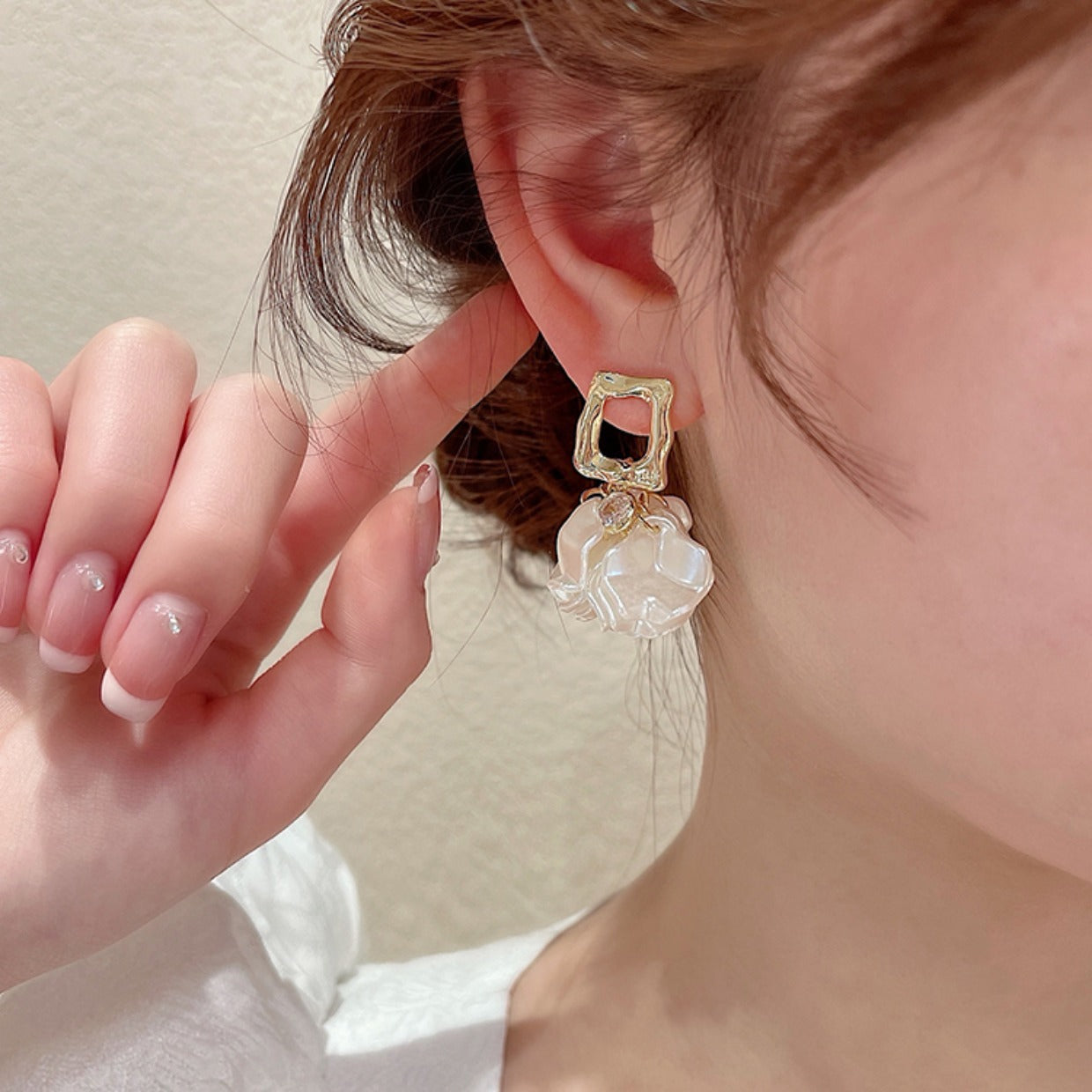 New Irregular Petal Earrings