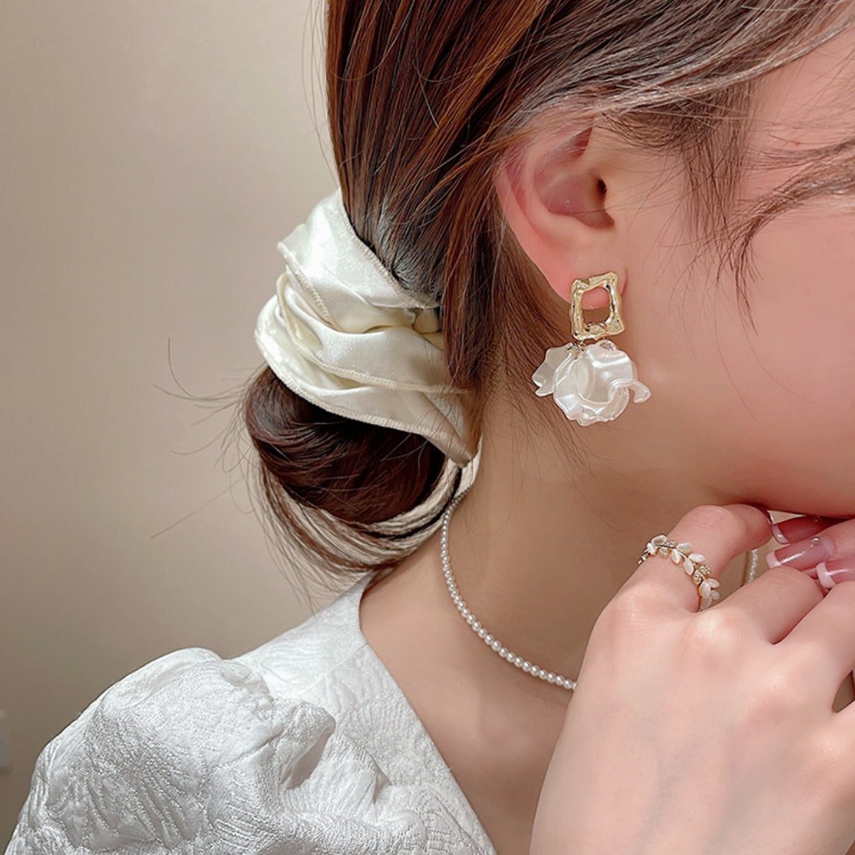 New Irregular Petal Earrings