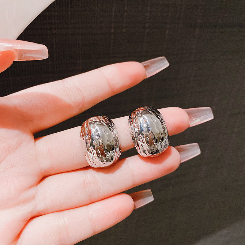 C Style Frosted Ball-Shape stud Earring - Zi Collection Hub