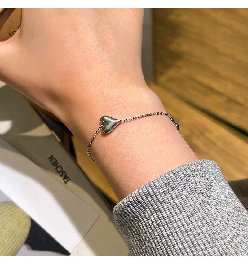 SBRAL03 - Heart Stainless Steel Bracelet