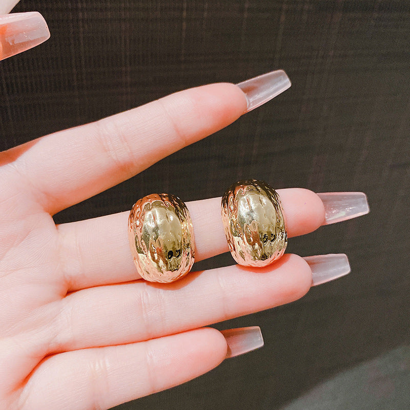 C Style Frosted Ball-Shape stud Earring - Zi Collection Hub