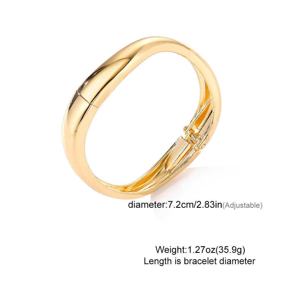 Sense Metal Smooth Bracelet  | Zi Collection Hub