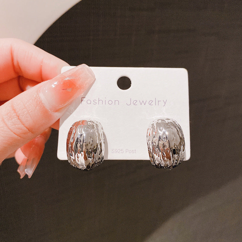 C Style Frosted Ball-Shape stud Earring - Zi Collection Hub