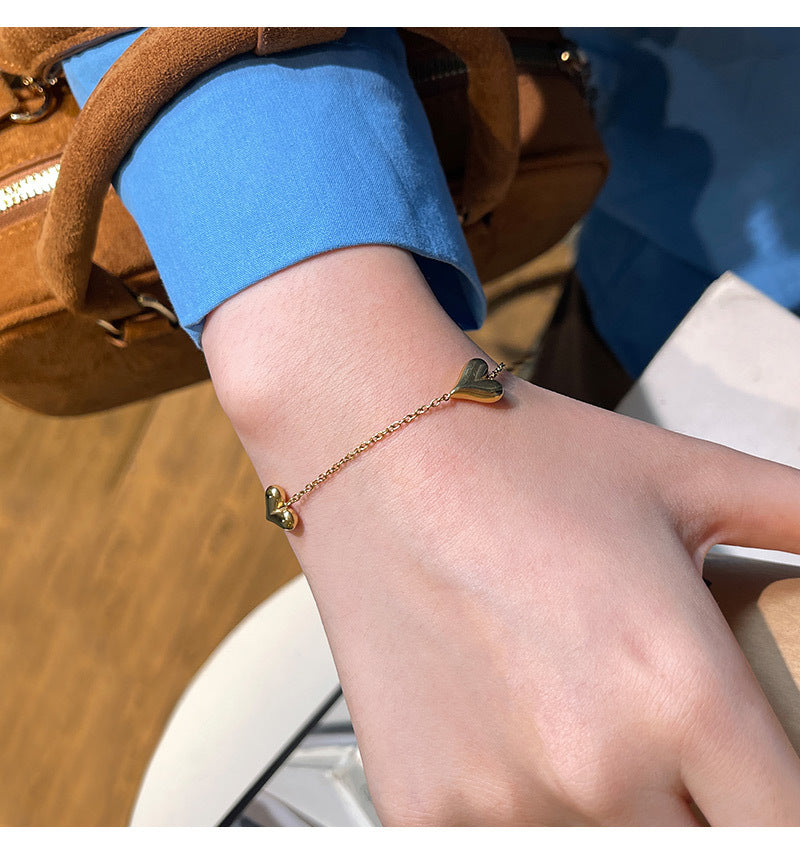 SBRAL03 - Heart Stainless Steel Bracelet