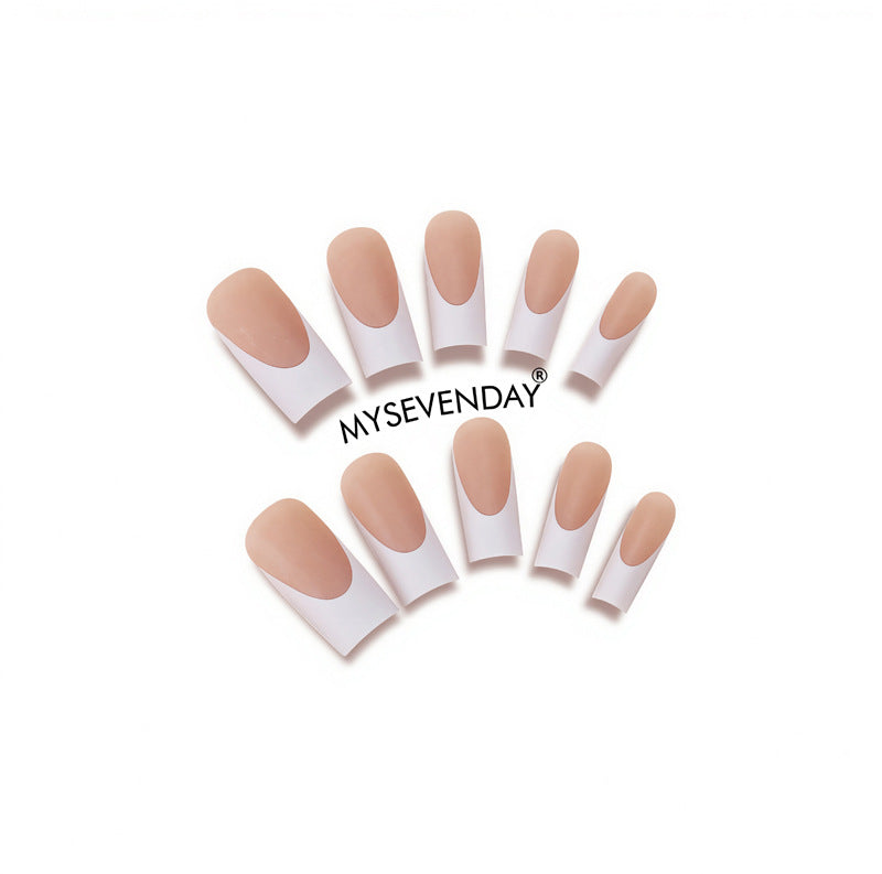 Nail 905 - Modern French Tip (30Pcs) - Application Kit Included