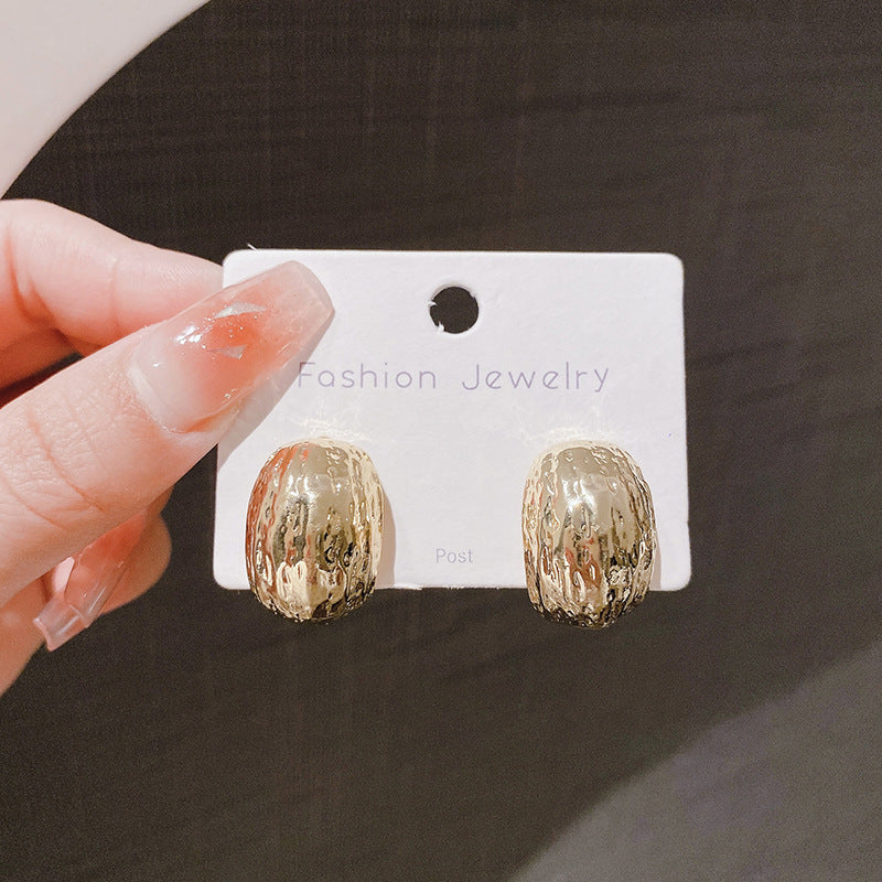 C Style Frosted Ball-Shape stud Earring - Zi Collection Hub