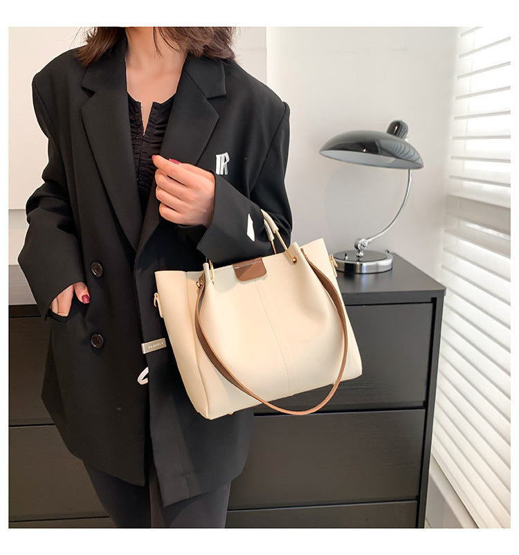New Style Trendy Versatile Commuting Crossbody Tote Bucket Bags