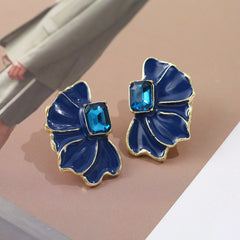 Oil Drop Petal Earrings