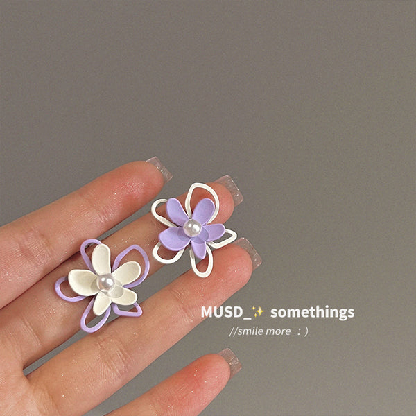 🌸 Petal Pop Blossom Earrings 💜✨