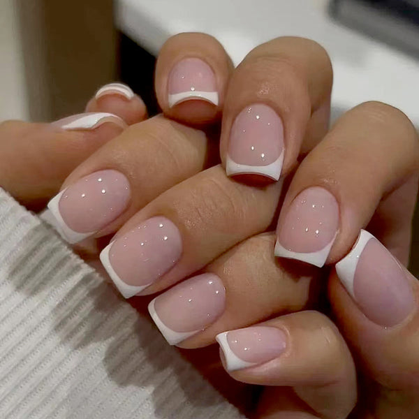 Pure Desire French Fake Nails - 24Pcs