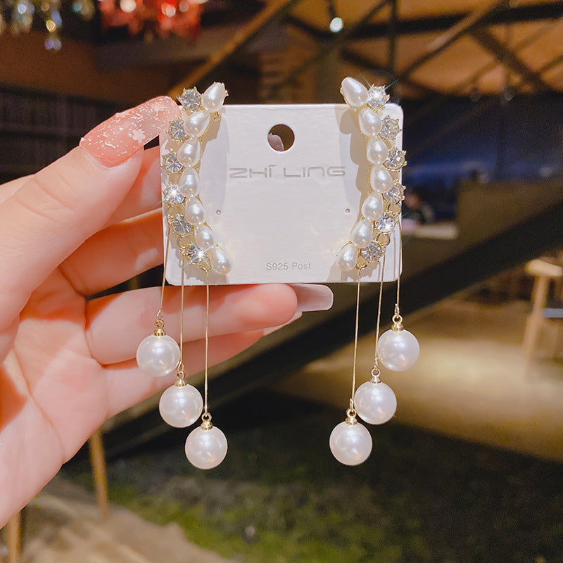 Fairy Pearl Tassel Earrings