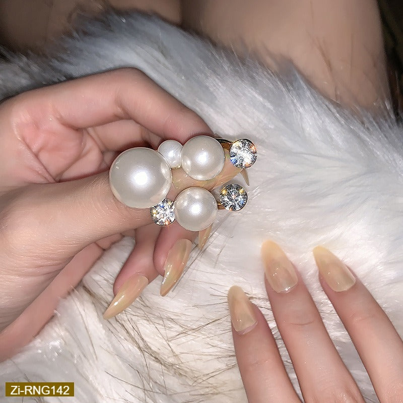RNG142 - Luxury Pearl Open Index Finger Ring