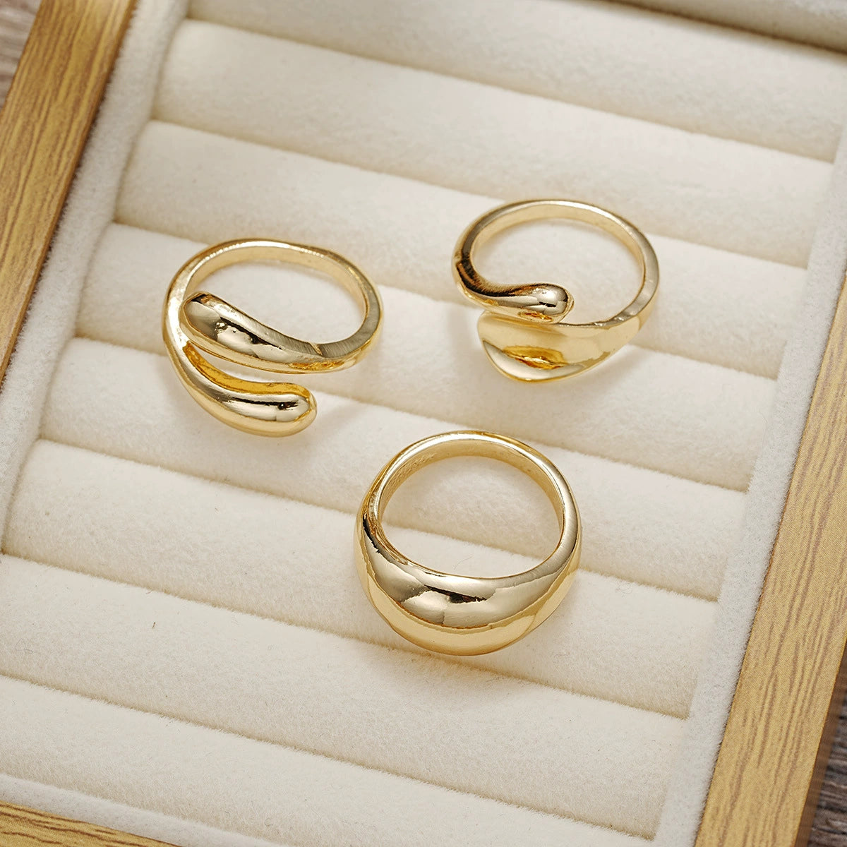 Niche Trendy Ring 3-Pcs Set
