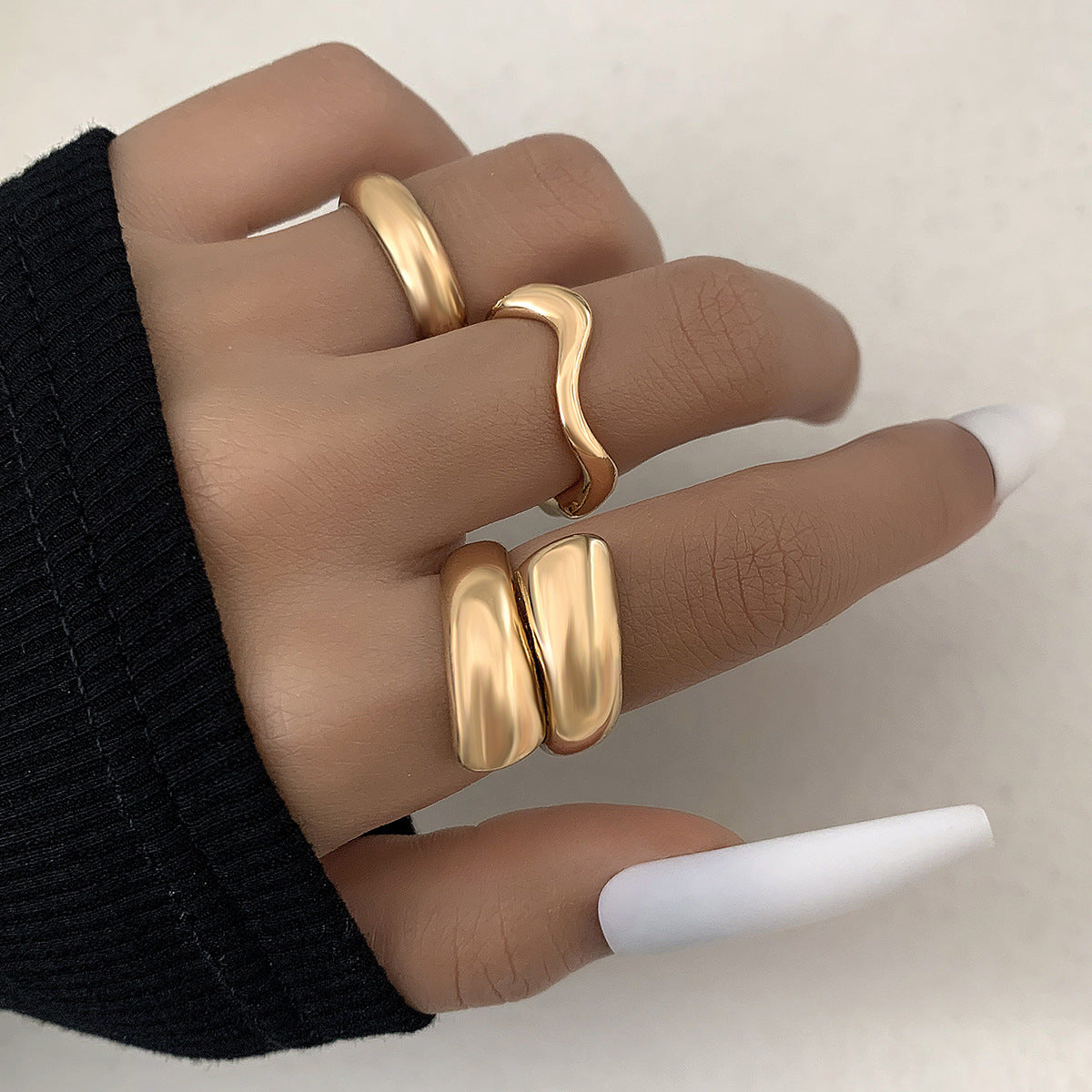 RNG210 -  Irregular Rings Set