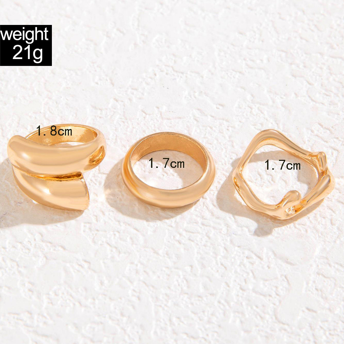 RNG210 -  Irregular Rings Set
