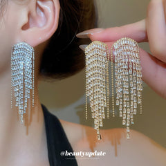 Rectangular Tassel Earrings