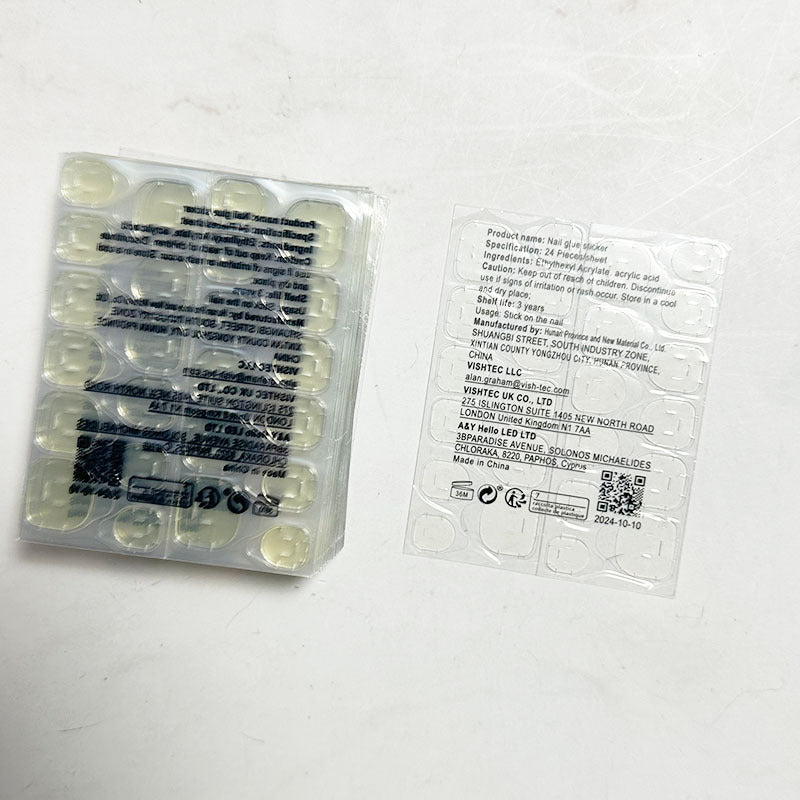 Regular Jelly Glue Stickers 1 Sheet (24 Tabs)