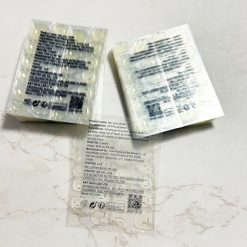 Regular Jelly Glue Stickers 1 Sheet (24 Tabs)