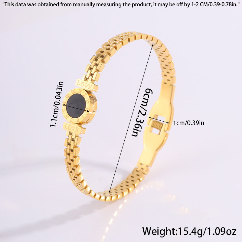 Roman Love Stainless Steel Bracelet  | Zi Collection Hub