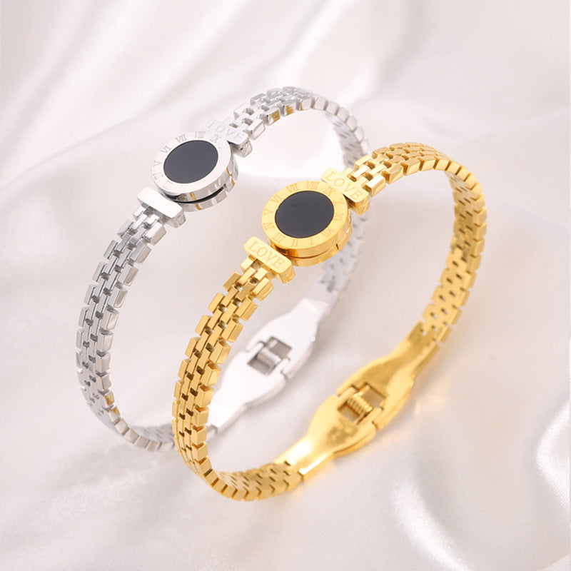 Roman Love Stainless Steel Bracelet  | Zi Collection Hub