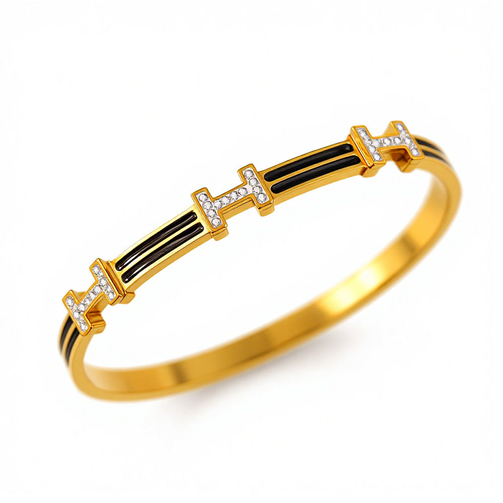 SBRAL34 - Black Epoxy Bracelet