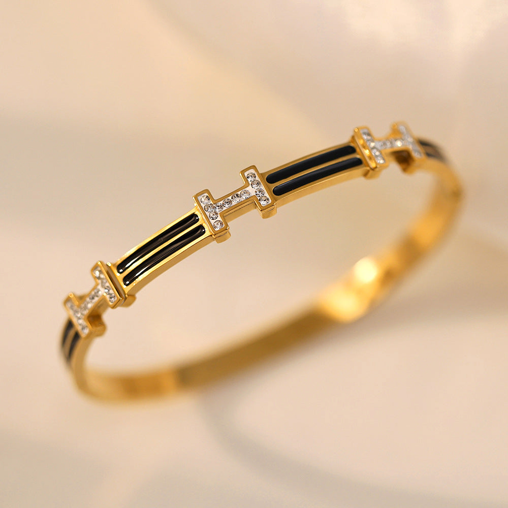 SBRAL34 - Black Epoxy Bracelet