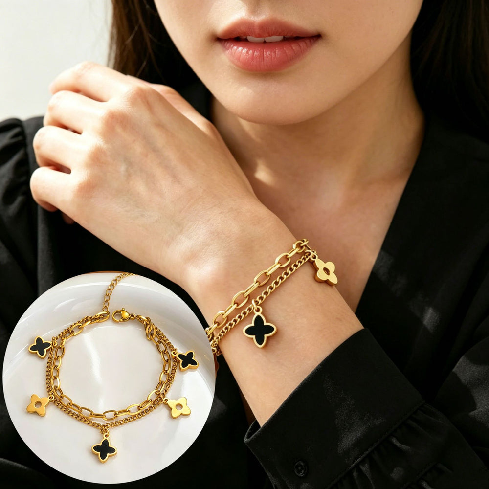 SBRAL37 - Four Leaf Clover Braclet