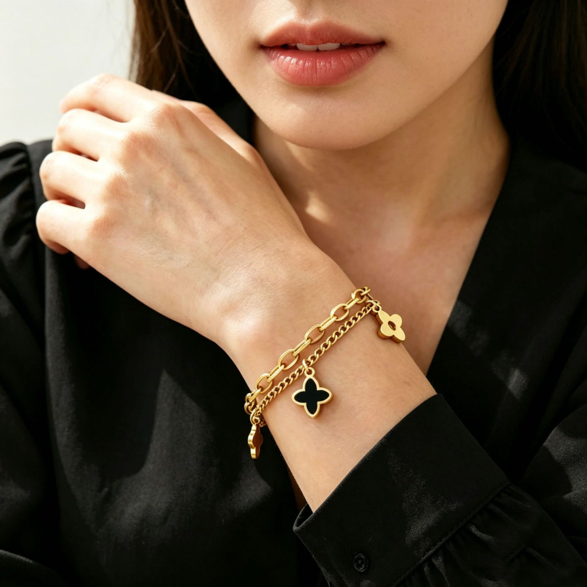 SBRAL37 - Four Leaf Clover Braclet