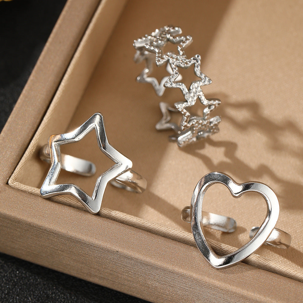 SRNG-56 - 18k Stainless Steel Ring Set