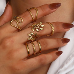 SRNG-59 - Stainless Steel Geometric Rings