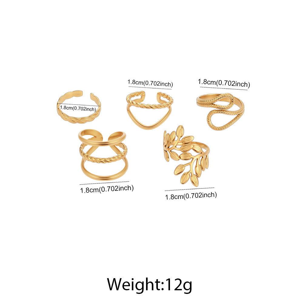 SRNG-59 - Stainless Steel Geometric Rings