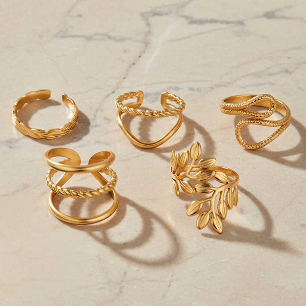 SRNG-59 - Stainless Steel Geometric Rings