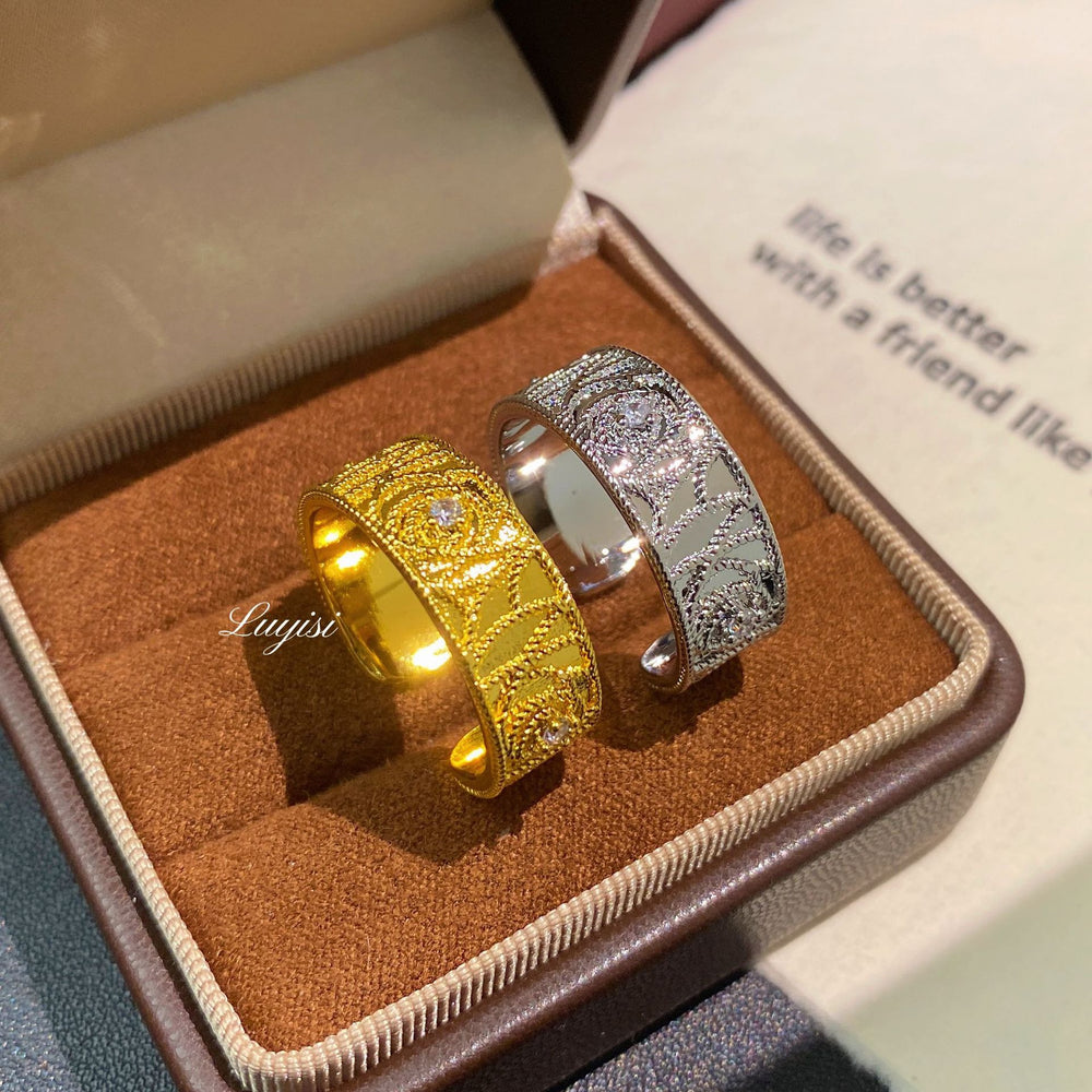SRNG-66 - Vintage Maximalist Monogram Ring