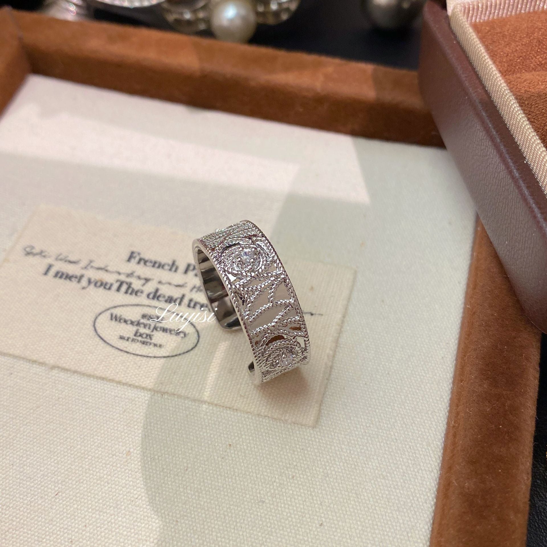 SRNG-66 - Vintage Maximalist Monogram Ring