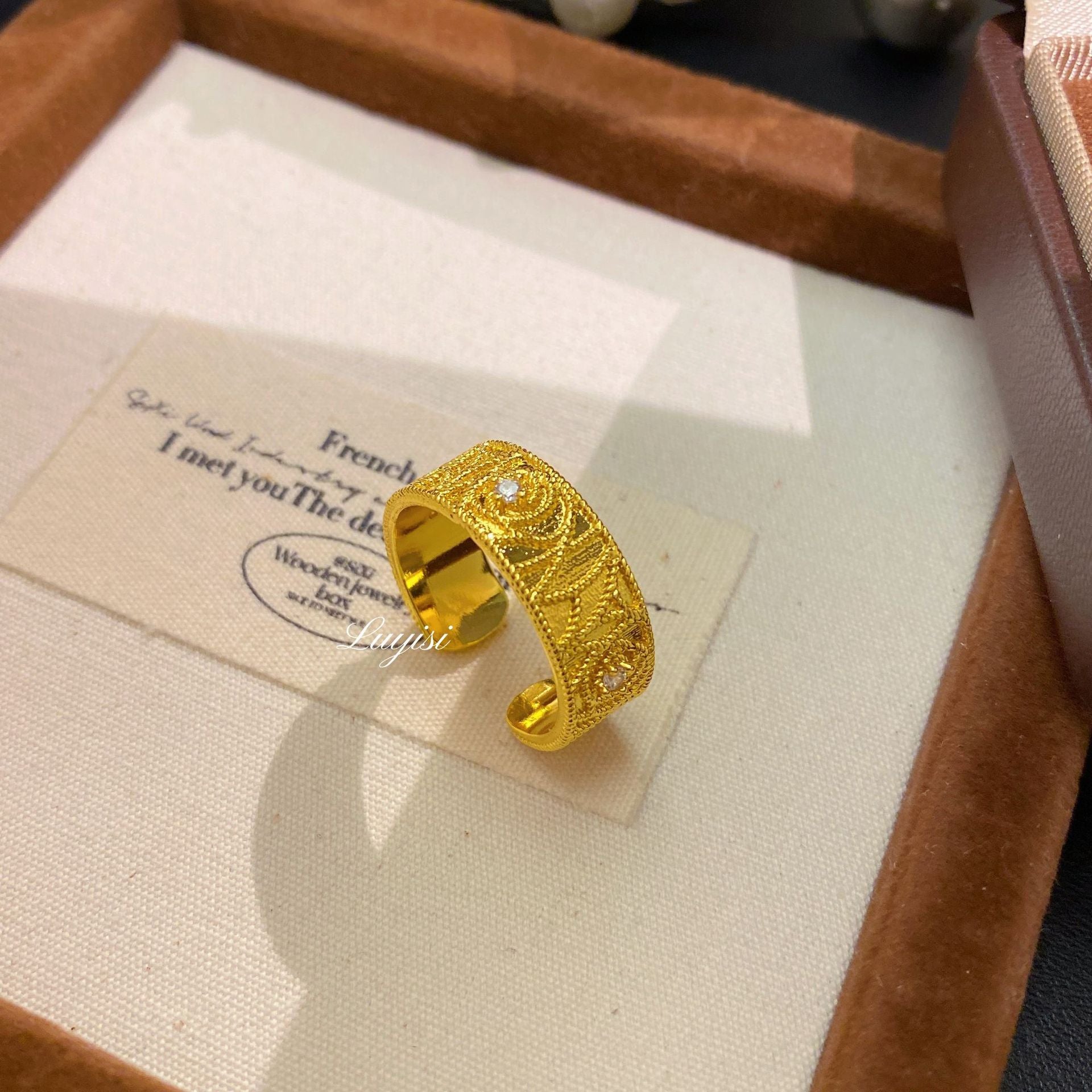 SRNG-66 - Vintage Maximalist Monogram Ring