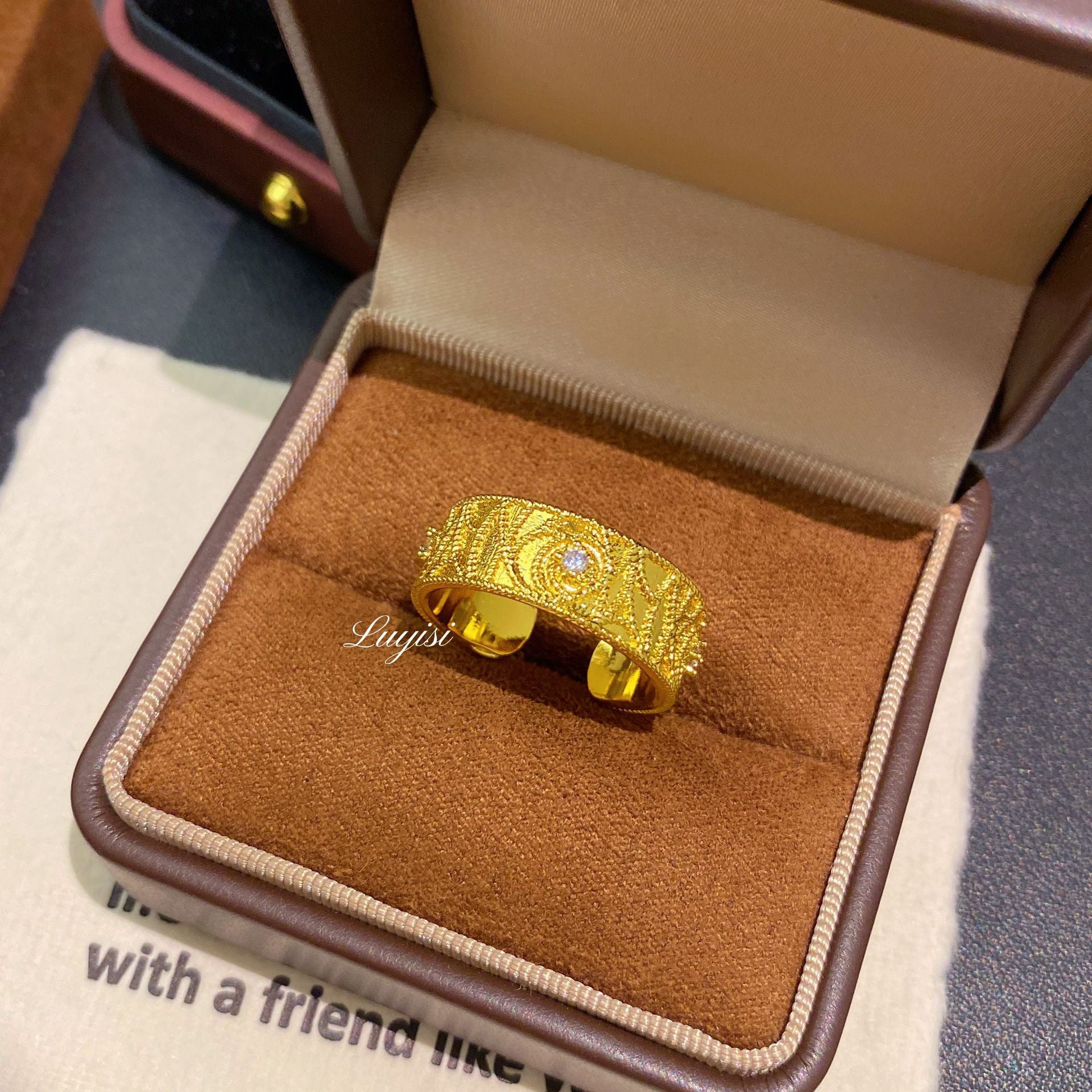 SRNG-66 - Vintage Maximalist Monogram Ring