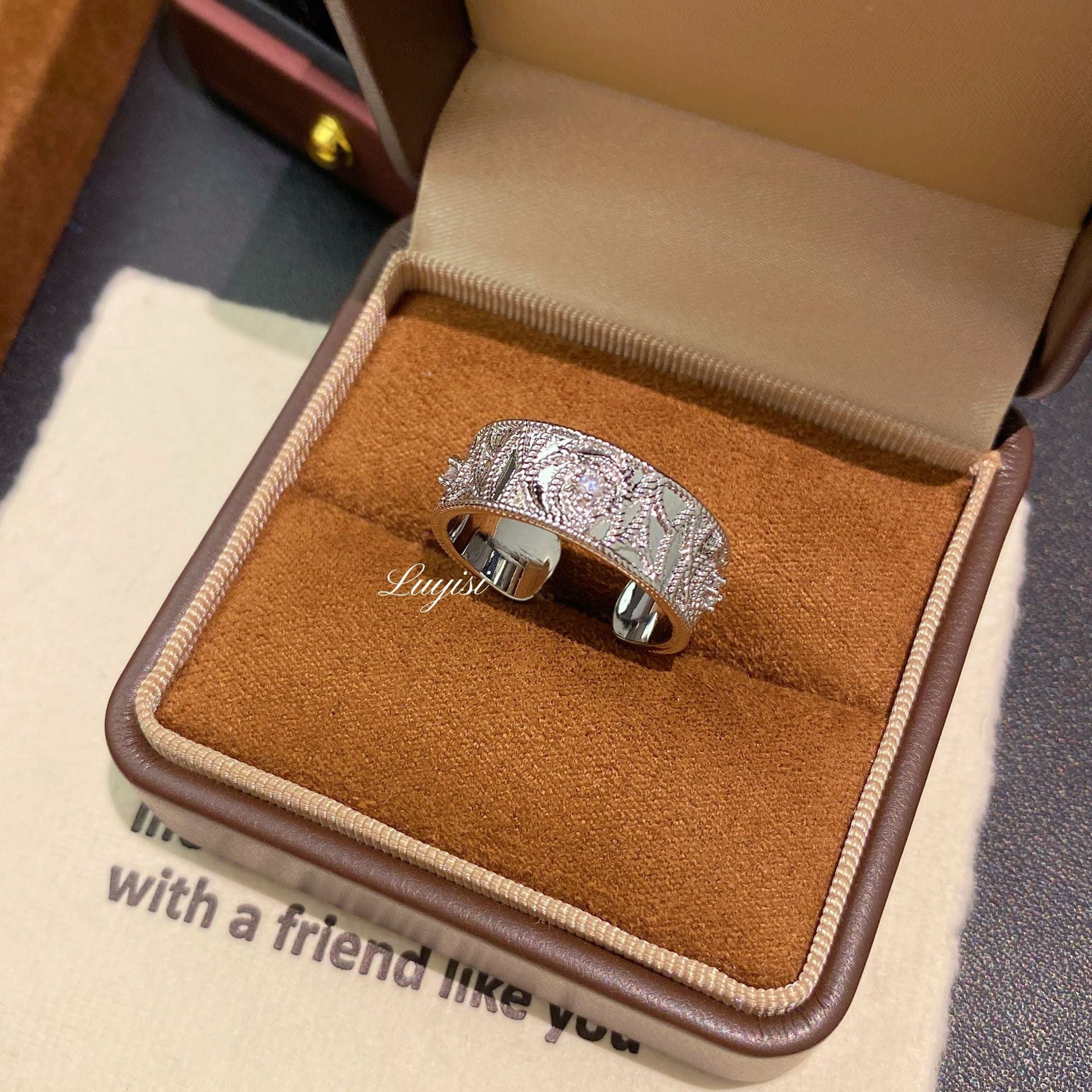 SRNG-66 - Vintage Maximalist Monogram Ring