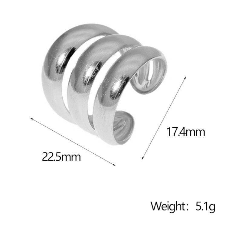 SRNG-73 - Punk inspired Stainless Steel Ring