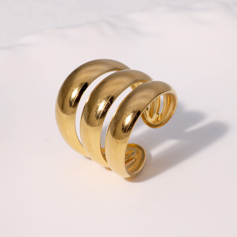 SRNG-73 - Punk inspired Stainless Steel Ring