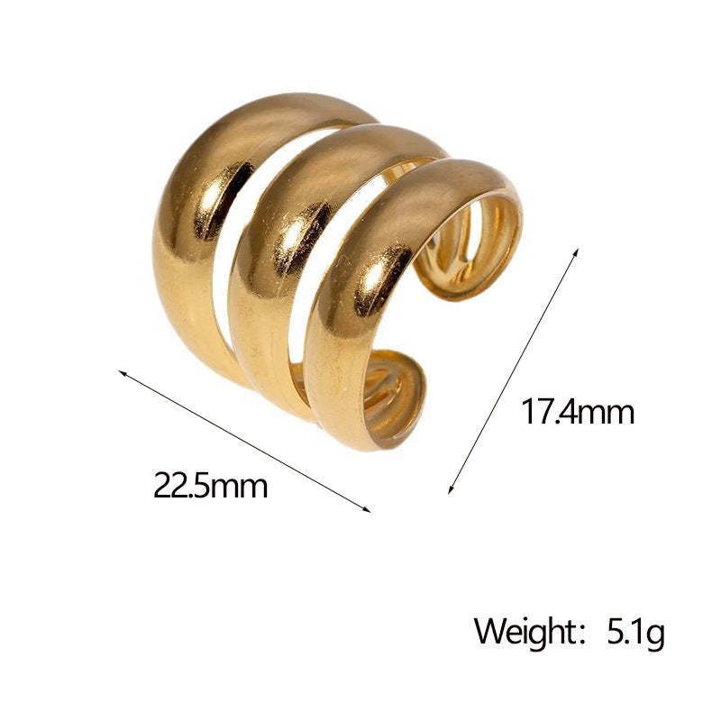 SRNG-73 - Punk inspired Stainless Steel Ring