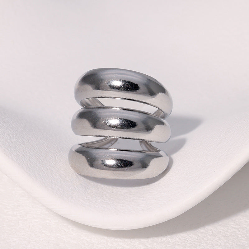 SRNG-73 - Punk inspired Stainless Steel Ring