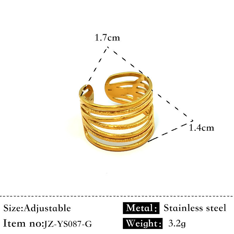 SRNG 84 - Crisscross Line Style Ring