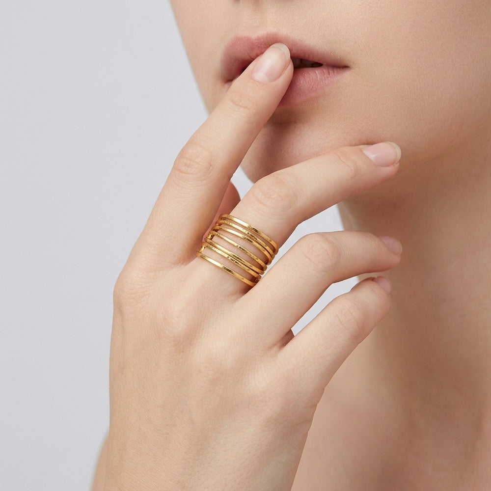 SRNG 84 - Crisscross Line Style Ring