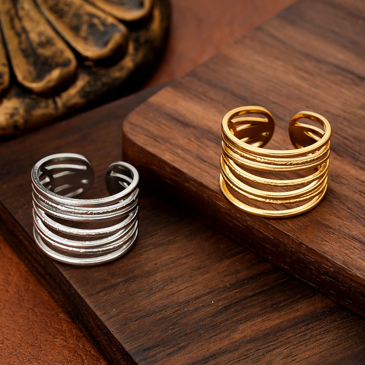SRNG 84 - Crisscross Line Style Ring