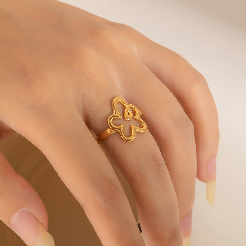 SRNG 85 - Minimalist Floral Ring